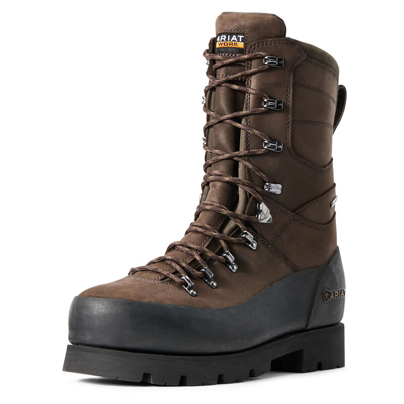 Ariat Linesman Ridge 10 Gore-Tex Composite Toe - Miesten TummanRuskea Työsaappaat ( QOWDLM-637 )